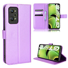 Handytasche Stand Schutzhülle Flip Leder Hülle BY1 für Realme GT Neo 3T 5G Violett