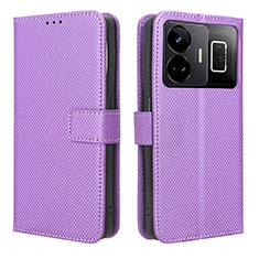 Handytasche Stand Schutzhülle Flip Leder Hülle BY1 für Realme GT Neo5 5G Violett