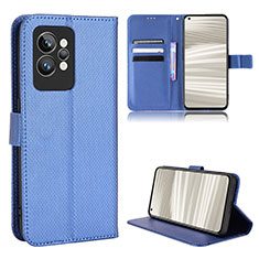 Handytasche Stand Schutzhülle Flip Leder Hülle BY1 für Realme GT2 Pro 5G Blau