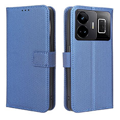 Handytasche Stand Schutzhülle Flip Leder Hülle BY1 für Realme GT3 5G Blau