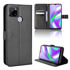 Handytasche Stand Schutzhülle Flip Leder Hülle BY1 für Realme Narzo 20 Schwarz