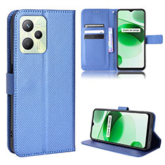 Handytasche Stand Schutzhülle Flip Leder Hülle BY1 für Realme Narzo 50A Prime Blau