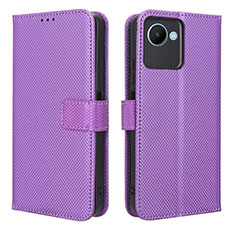 Handytasche Stand Schutzhülle Flip Leder Hülle BY1 für Realme Narzo 50i Prime Violett