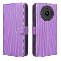 Handytasche Stand Schutzhülle Flip Leder Hülle BY1 für Realme Narzo 60 5G Violett