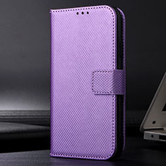 Handytasche Stand Schutzhülle Flip Leder Hülle BY1 für Samsung Galaxy A01 Core Violett