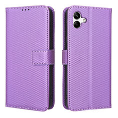 Handytasche Stand Schutzhülle Flip Leder Hülle BY1 für Samsung Galaxy A05 Violett