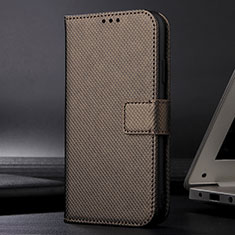 Handytasche Stand Schutzhülle Flip Leder Hülle BY1 für Samsung Galaxy A12 Nacho Braun