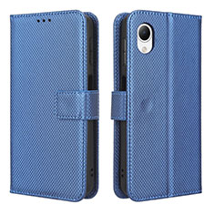 Handytasche Stand Schutzhülle Flip Leder Hülle BY1 für Samsung Galaxy A23 5G SC-56C Blau