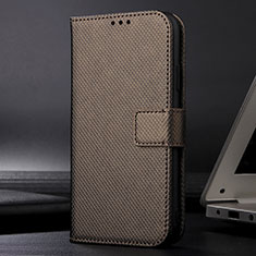 Handytasche Stand Schutzhülle Flip Leder Hülle BY1 für Samsung Galaxy M01 Core Braun