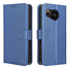 Handytasche Stand Schutzhülle Flip Leder Hülle BY1 für Sharp Aquos Sense7 Plus Blau