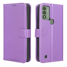 Handytasche Stand Schutzhülle Flip Leder Hülle BY1 für Wiko Voix Violett