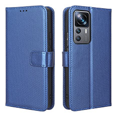 Handytasche Stand Schutzhülle Flip Leder Hülle BY1 für Xiaomi Mi 12T 5G Blau