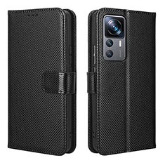 Handytasche Stand Schutzhülle Flip Leder Hülle BY1 für Xiaomi Mi 12T Pro 5G Schwarz