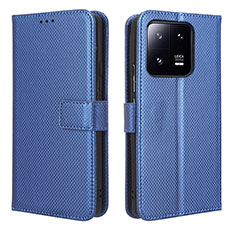 Handytasche Stand Schutzhülle Flip Leder Hülle BY1 für Xiaomi Mi 13 Pro 5G Blau