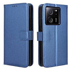 Handytasche Stand Schutzhülle Flip Leder Hülle BY1 für Xiaomi Mi 13T Pro 5G Blau