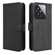 Handytasche Stand Schutzhülle Flip Leder Hülle BY1 für Xiaomi Mi 14 Pro 5G Schwarz