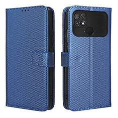 Handytasche Stand Schutzhülle Flip Leder Hülle BY1 für Xiaomi Poco C40 Blau