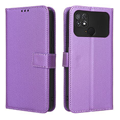 Handytasche Stand Schutzhülle Flip Leder Hülle BY1 für Xiaomi Poco C40 Violett