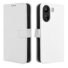 Handytasche Stand Schutzhülle Flip Leder Hülle BY1 für Xiaomi Poco C65 Weiß