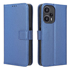 Handytasche Stand Schutzhülle Flip Leder Hülle BY1 für Xiaomi Poco F5 5G Blau