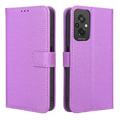 Handytasche Stand Schutzhülle Flip Leder Hülle BY1 für Xiaomi Redmi 11 Prime 4G Violett