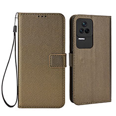 Handytasche Stand Schutzhülle Flip Leder Hülle BY1 für Xiaomi Redmi K50 5G Braun