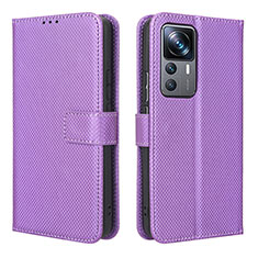 Handytasche Stand Schutzhülle Flip Leder Hülle BY1 für Xiaomi Redmi K50 Ultra 5G Violett