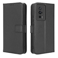 Handytasche Stand Schutzhülle Flip Leder Hülle BY1 für Xiaomi Redmi K60 5G Schwarz