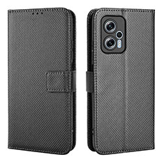 Handytasche Stand Schutzhülle Flip Leder Hülle BY1 für Xiaomi Redmi Note 11T Pro+ Plus 5G Schwarz