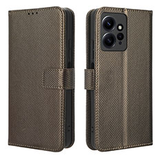 Handytasche Stand Schutzhülle Flip Leder Hülle BY1 für Xiaomi Redmi Note 12 4G Braun