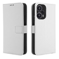 Handytasche Stand Schutzhülle Flip Leder Hülle BY1 für Xiaomi Redmi Note 12 Turbo 5G Weiß