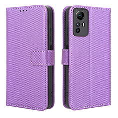 Handytasche Stand Schutzhülle Flip Leder Hülle BY1 für Xiaomi Redmi Note 12S Violett