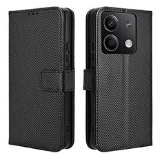 Handytasche Stand Schutzhülle Flip Leder Hülle BY1 für Xiaomi Redmi Note 13 5G Schwarz