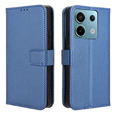 Handytasche Stand Schutzhülle Flip Leder Hülle BY1 für Xiaomi Redmi Note 13 Pro 5G Blau