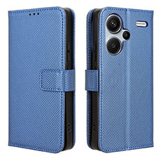 Handytasche Stand Schutzhülle Flip Leder Hülle BY1 für Xiaomi Redmi Note 13 Pro+ Plus 5G Blau