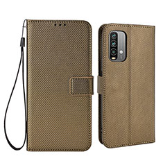 Handytasche Stand Schutzhülle Flip Leder Hülle BY1 für Xiaomi Redmi Note 9 4G Braun