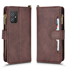 Handytasche Stand Schutzhülle Flip Leder Hülle BY2 für Asus ZenFone 8 Mini Braun