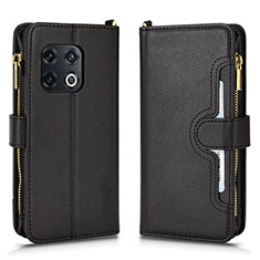 Handytasche Stand Schutzhülle Flip Leder Hülle BY2 für OnePlus 10 Pro 5G Schwarz