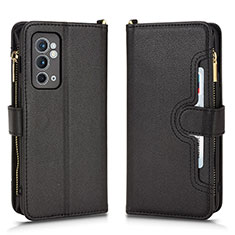 Handytasche Stand Schutzhülle Flip Leder Hülle BY2 für OnePlus 9R 5G Schwarz