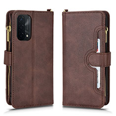 Handytasche Stand Schutzhülle Flip Leder Hülle BY2 für Oppo A54 5G Braun