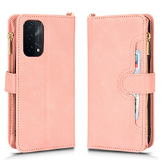 Handytasche Stand Schutzhülle Flip Leder Hülle BY2 für Oppo A93 5G Rosegold