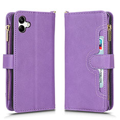 Handytasche Stand Schutzhülle Flip Leder Hülle BY2 für Samsung Galaxy A05 Violett