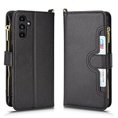 Handytasche Stand Schutzhülle Flip Leder Hülle BY2 für Samsung Galaxy A13 5G Schwarz