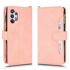 Handytasche Stand Schutzhülle Flip Leder Hülle BY2 für Samsung Galaxy A32 4G Rosegold