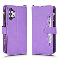 Handytasche Stand Schutzhülle Flip Leder Hülle BY2 für Samsung Galaxy A32 4G Violett