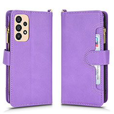 Handytasche Stand Schutzhülle Flip Leder Hülle BY2 für Samsung Galaxy A33 5G Violett