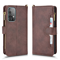 Handytasche Stand Schutzhülle Flip Leder Hülle BY2 für Samsung Galaxy A52s 5G Braun