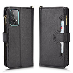 Handytasche Stand Schutzhülle Flip Leder Hülle BY2 für Samsung Galaxy A52s 5G Schwarz