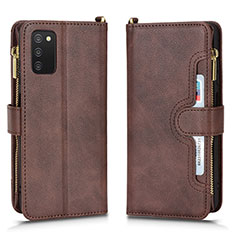 Handytasche Stand Schutzhülle Flip Leder Hülle BY2 für Samsung Galaxy F02S SM-E025F Braun