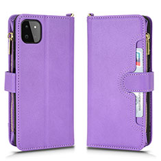 Handytasche Stand Schutzhülle Flip Leder Hülle BY2 für Samsung Galaxy F42 5G Violett